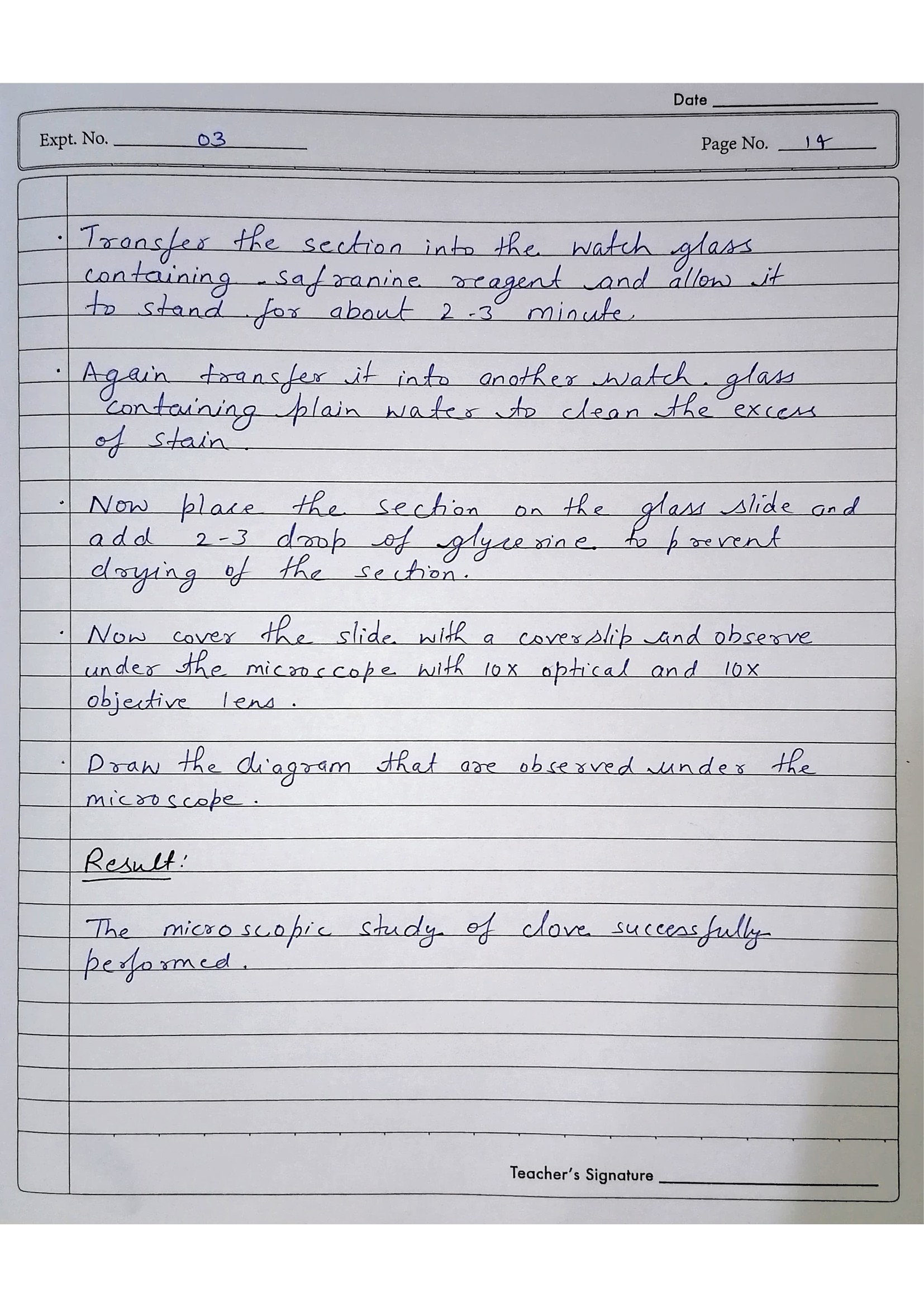 Pharmacognosy Practical